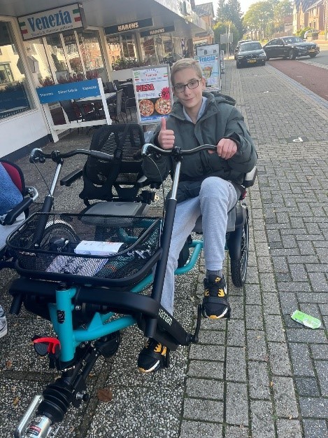 Een nieuwe aanhanger voor achter de duofiets